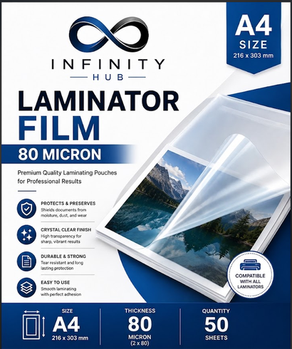 IFHUB A4 Laminator Flim 80mic 50pcs/pack